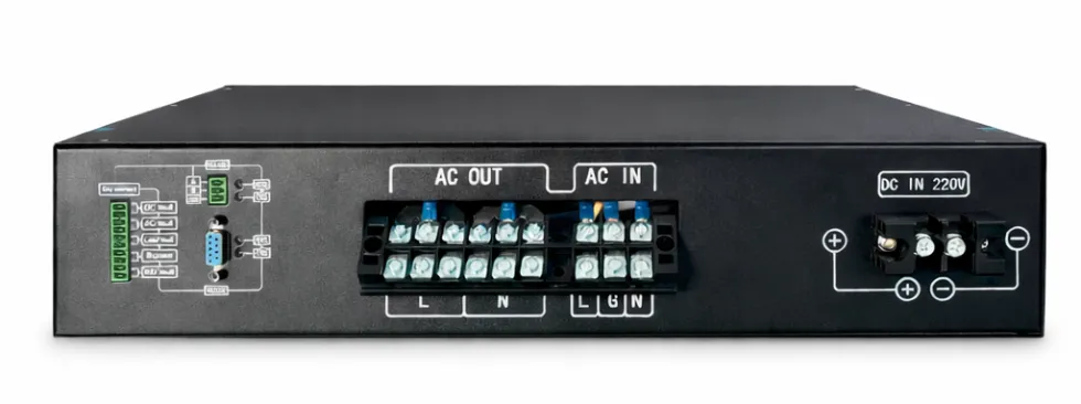 image of BLS Dual redundant AC Power Supply back panel
